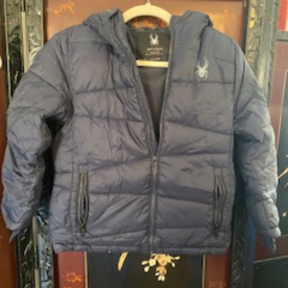 Spyder Boys Water Resistant Hooded Puffer Jacket